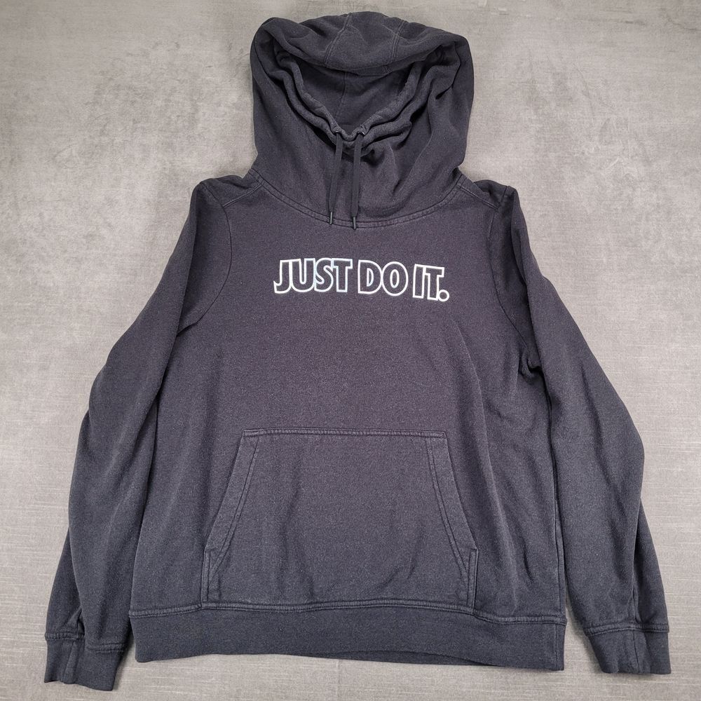 Nike Vintage Just Do It Graphic Hoodie Sweatshirt Athletic Casual Sportswear‎ L